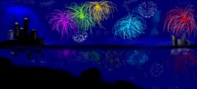 Gillian の 花火 の絵