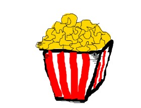 Peep の ポップコーン の絵