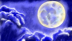 Drawing of Moon by SAM AKA MARGARET 🙄