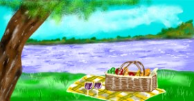 Eclat de Lune の ピクニック の絵