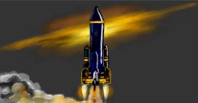 Рисунок на тему «Ракета» — автор: Eclat de Lune