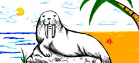 Рисунок на тему «Морж» — автор: Siete
