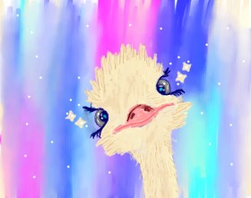Philip の ダチョウ の絵