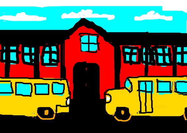 Schule-Zeichnung von Anonymous