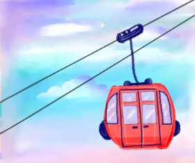 COOKIE🍪 の ケーブルカー の絵