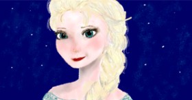 Eclat de Lune の エルサ（ディズニー） の絵