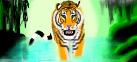 RaphaelaKK の トラ の絵