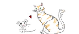 Chloe の 猫 の絵