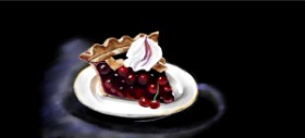 Drawing of Pie by Çhåching