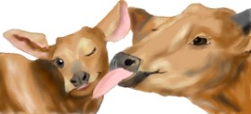 Kim の 牛 の絵