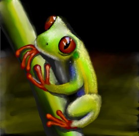Žaba - autor: Leah