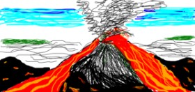 Soni の 火山 の絵