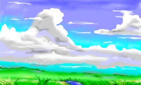 Flowerpot の 雲 の絵