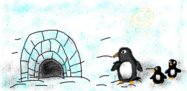 Рисунок на тему «Иглу» — автор: Banana
