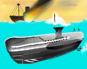 Tokyo の 潜水艦 の絵