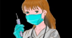 Рисунок на тему «Медсестра» — автор: InessA