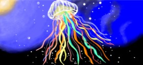 Drawing of Jellyfish by Debidolittle