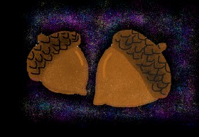 Рисунок на тему «Желудь» — автор: Bigoldmanwithglasses
