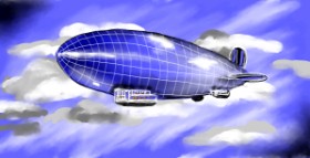 Drawing of Zeppelin by Eclat de Lune