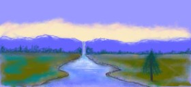 birdie の 川 の絵