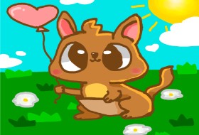 Drawing of Kangaroo by Arya