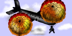 Drawing of Parachute by Eclat de Lune