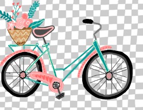 🍔🍟🇺🇸 の 自転車 の絵