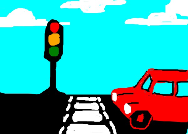 Ampel-Zeichnung von Anonymous