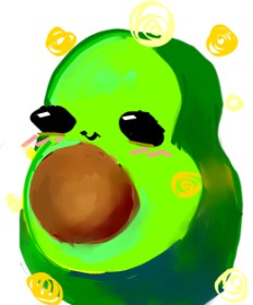 Drawing of Avocado by Sadreign Superemo