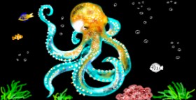 Drawing of Octopus by Eclat de Lune
