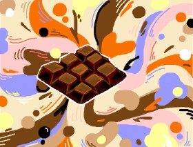 Vulpix の チョコレート の絵