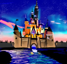 Drawing of Castle by Rose rocket