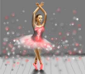 Яandi の バレリーナ の絵