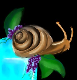 Manali の カタツムリ の絵