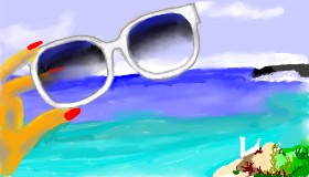 Drawing of Sunglasses by SAM AKA MARGARET 🙄