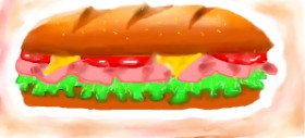 Drawing of Sandwich by quinn