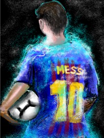 ⋆su⋆vinci彡 の Lionel Messi の絵