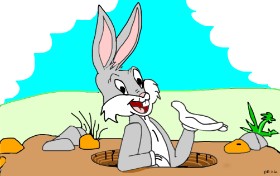 Hase-Zeichnung von Swimmer