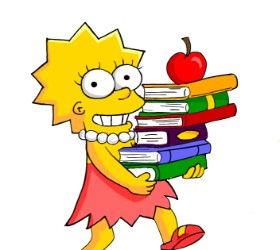 Drawing of Lisa Simpson by Lou
