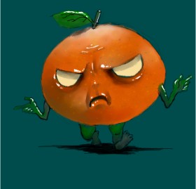 Never の オレンジ の絵