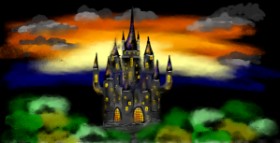 Eclat de Lune の 城 の絵