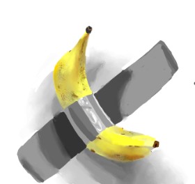 Яandi の バナナ の絵