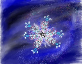 Yashi 🐢 の 雪の結晶 の絵