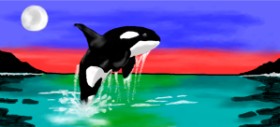 Debidolittle の クジラ の絵