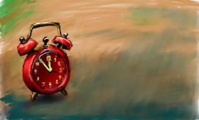 Рисунок на тему «Будильник» — автор: Sjkdovey