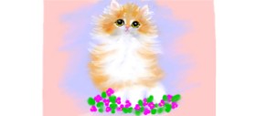 Рисунок на тему «Котенок» — автор: DebbyLee