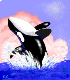 GreyhoundMama の クジラ の絵