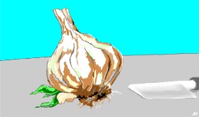 Рисунок на тему «Чеснок» — автор: Flowerpot