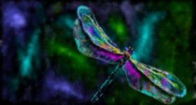 Рисунок на тему «Стрекоза» — автор: Eclat de Lune