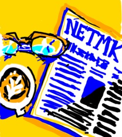 Drawing of Newspaper by T